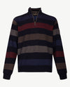 Baileys - Polo - Streep met navy, beige, bordeaux en blauw