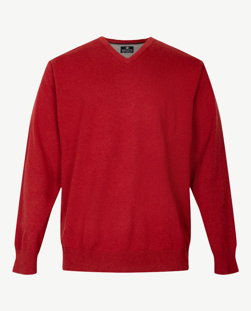 Baileys - V-hals - Warm rood