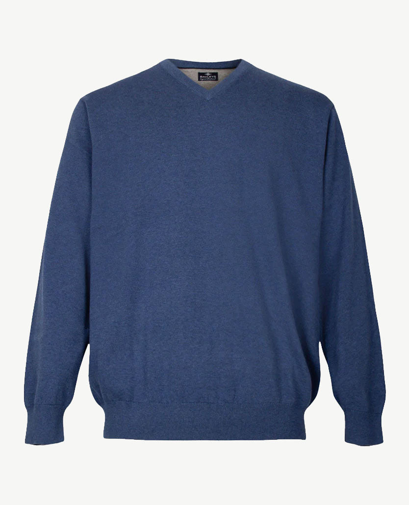 Baileys - V-hals - Jeansblauw