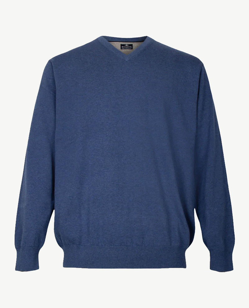 Baileys - V-hals - Jeansblauw