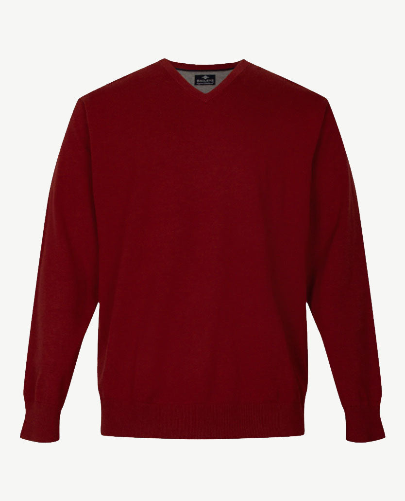 Baileys - V-hals - Donker rood