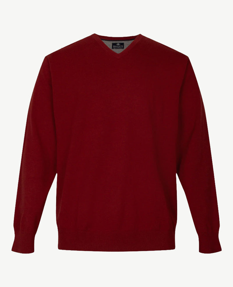 Baileys - V-hals - Donker rood