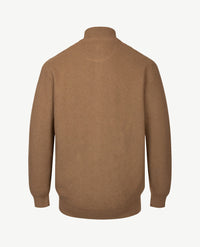 Baileys  - Vest - Gebreid - Met rits en zakken - Donker beige