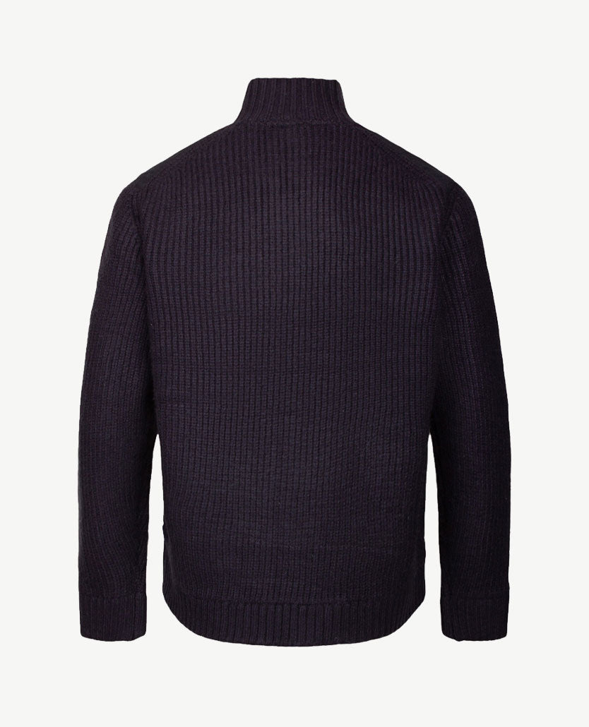 Baileys  - Dik Vest - Met rits en zakken - Stof en gebreid - Navy