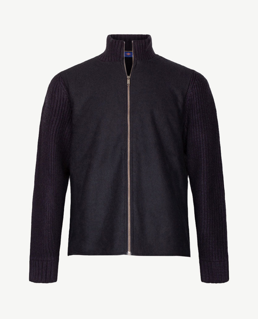 Baileys  - Dik Vest - Met rits en zakken - Stof en gebreid - Navy