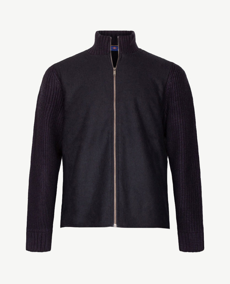 Baileys  - Dik Vest - Met rits en zakken - Stof en gebreid - Navy