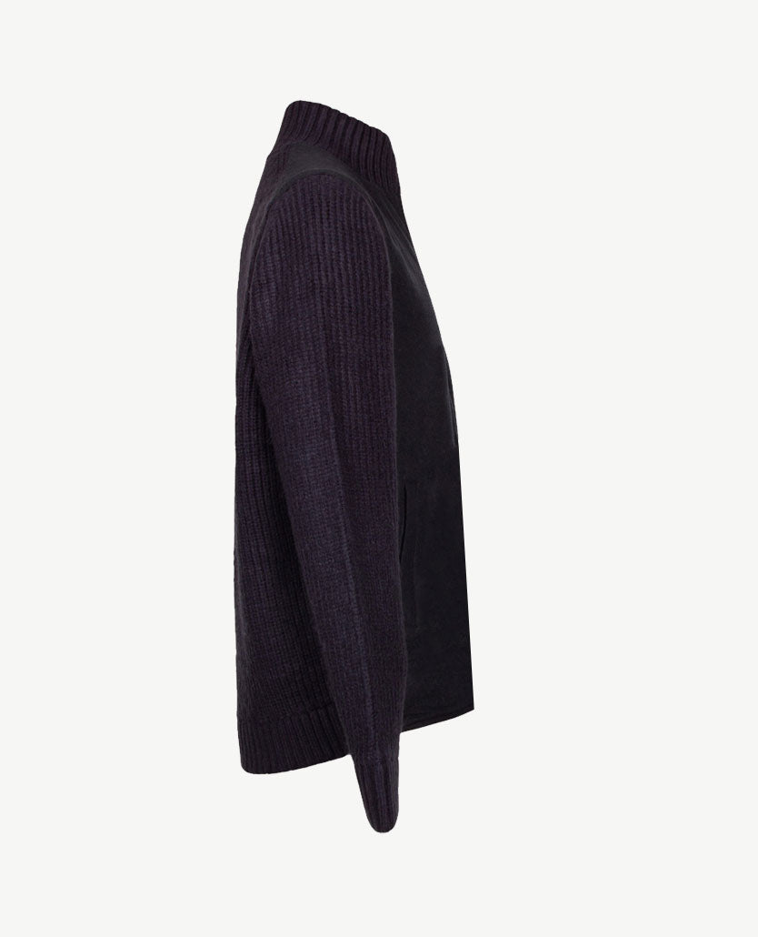 Baileys  - Dik Vest - Met rits en zakken - Stof en gebreid - Navy
