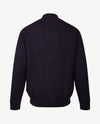 Baileys  - Vest - Gebreid - Met rits en zakken - Navy met blauw