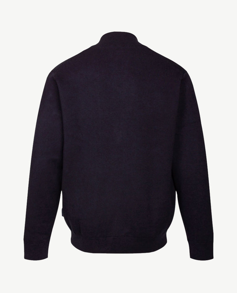 Baileys  - Vest - Gebreid - Met rits en zakken - Navy met blauw