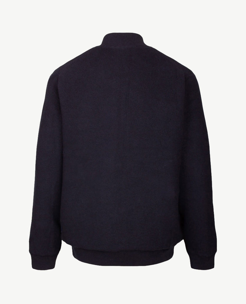 Baileys  - Gevoerd vest - Met rits en zakken - Gebreid - Navy
