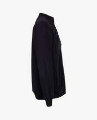 Baileys  - Gevoerd vest - Met rits en zakken - Gebreid - Navy
