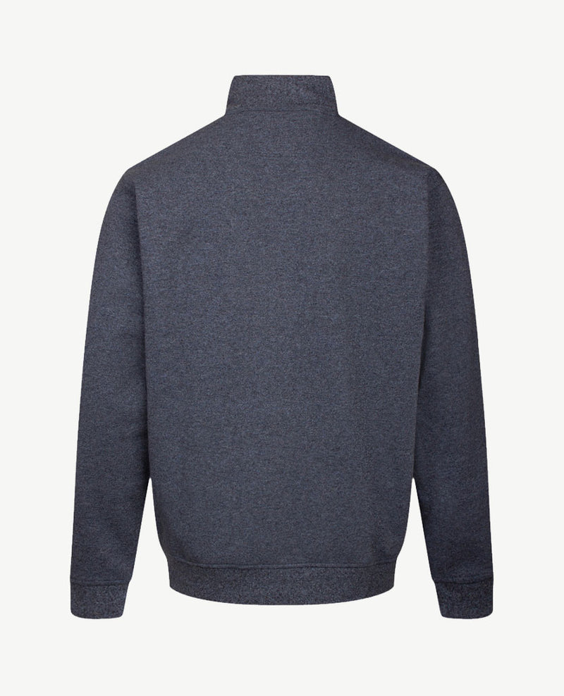 Baileys  - Vest met rits  en zakken - Sweat stof - Staalblauw met navy