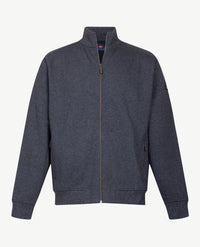 Baileys  - Vest met rits  en zakken - Sweat stof - Staalblauw met navy