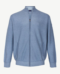 Baileys  - Vest - Gebreid - Met rits en zakken - Two tone - Blauwen