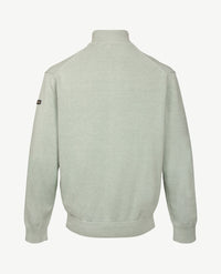 Baileys  - Vest - Gebreid - Met rits en zakken - Mêlée - Licht groen