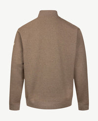 Baileys  - Vest - Met rits - Sweat - Licht taupe met navy, off white en blue