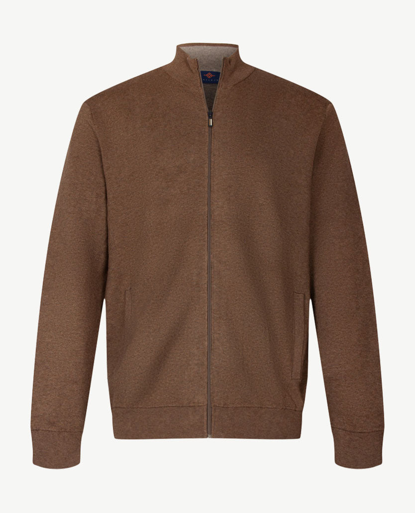 Baileys  - Vest - Gebreid - Met rits en zakken - Taupe