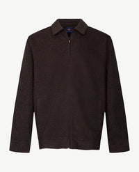 Baileys - Herenvest met kraag - Met rits en zakken - Two tone - Navy met cognac