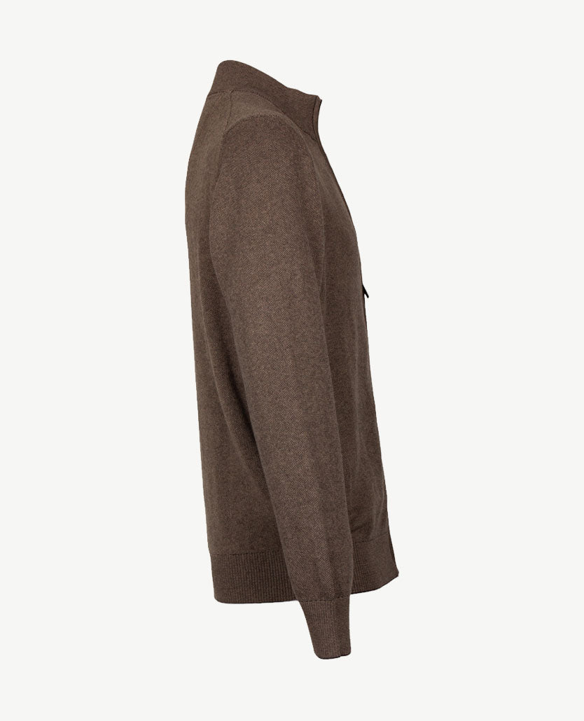 Baileys  - Herenvest - Met rits en zakken - Two-tone - Taupe met antarciet
