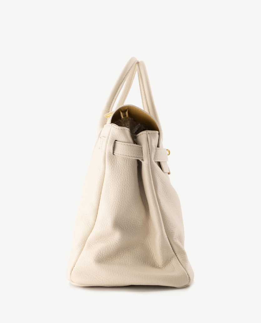 Tas - Birdie Large - Leer - Licht beige