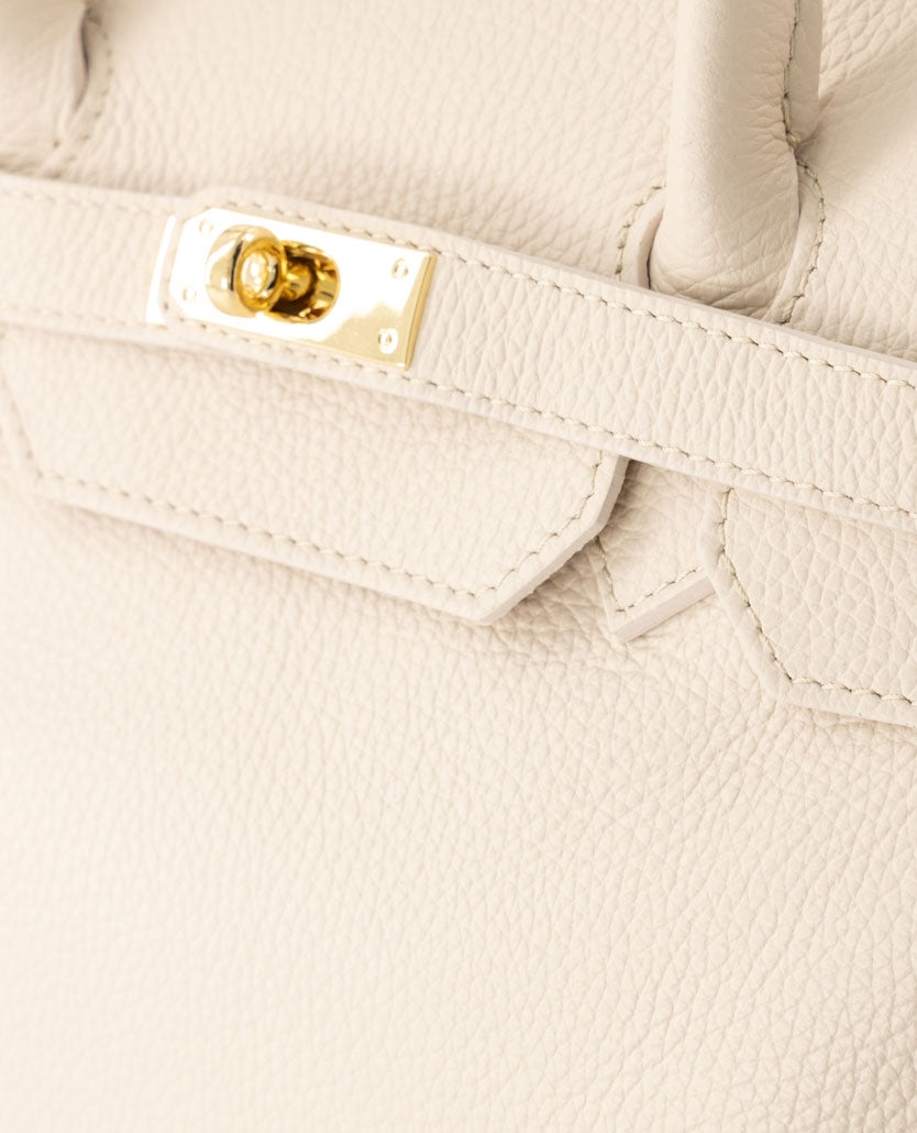 Tas - Birdie Large - Leer - Licht beige