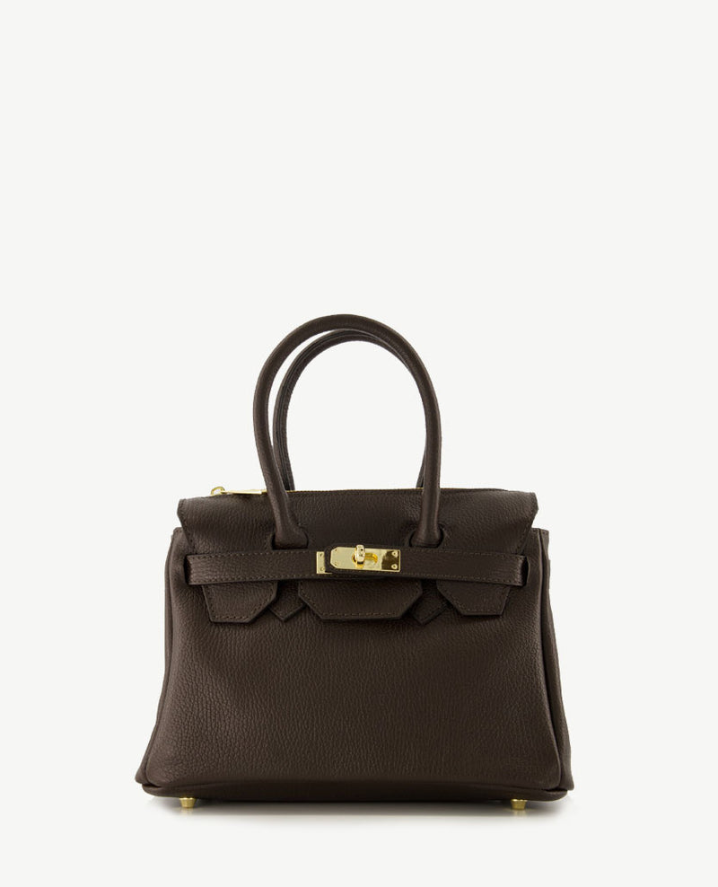 Tas - Birdie Klein - Leer - Choco
