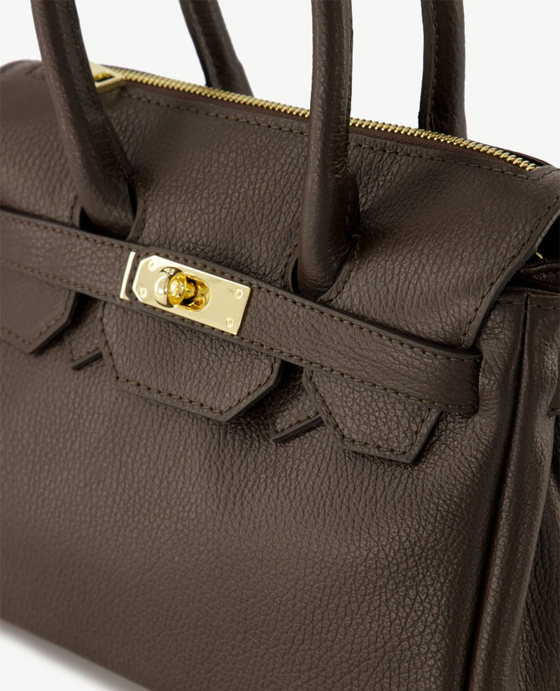Tas - Birdie Klein - Leer - Choco