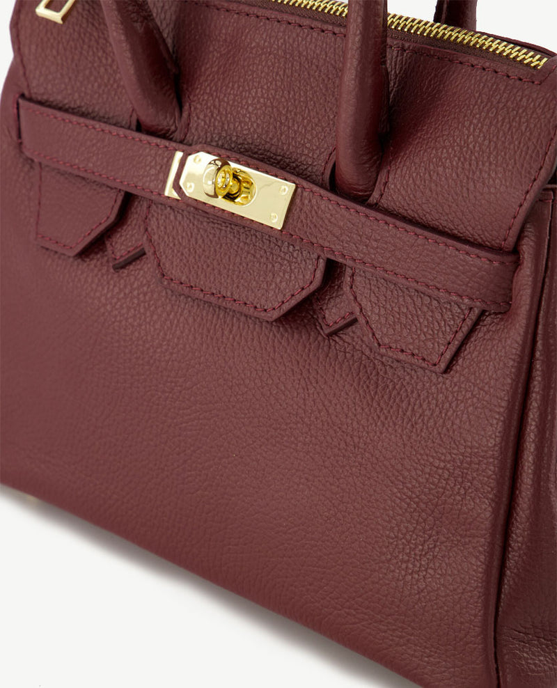 Tas - Birdie Klein - Leer - Burgundy