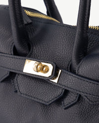Tas - Birdie Klein - Leer - Navy dichtbij