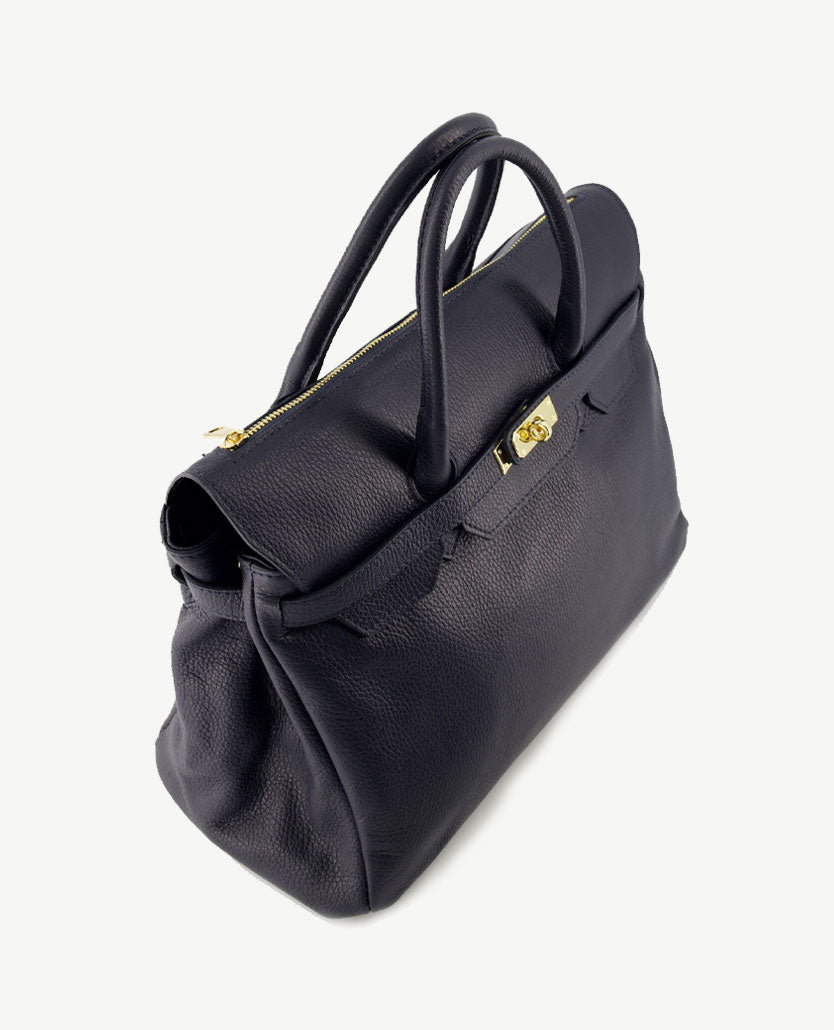Tas - Birdie Large - Leer - Navy