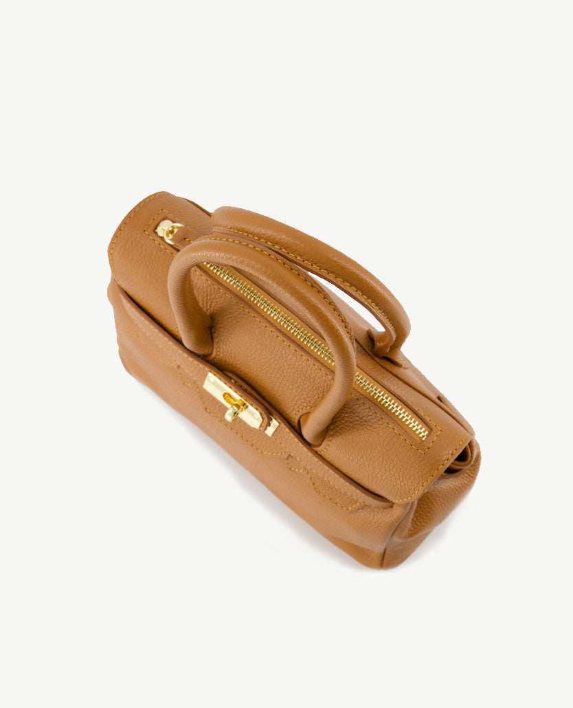 Tas - Birdie Klein - Leer - Cognac