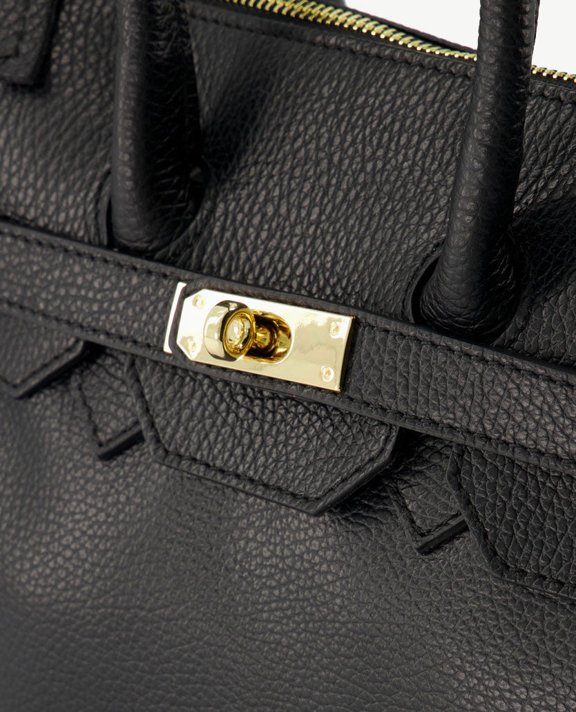 Tas - Birdie Klein - Leer - Zwart