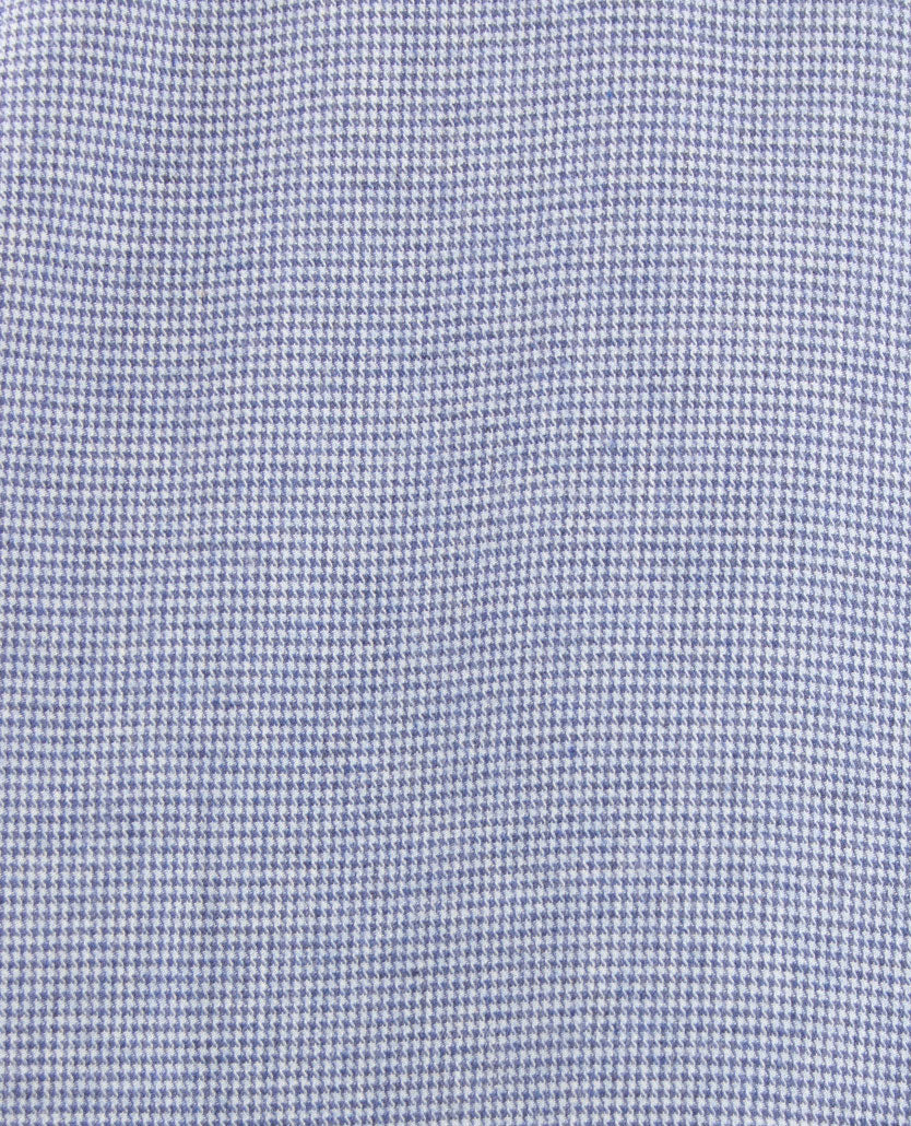 Brax - Daniel C - Flanel - pied de poule - Blauw met wit