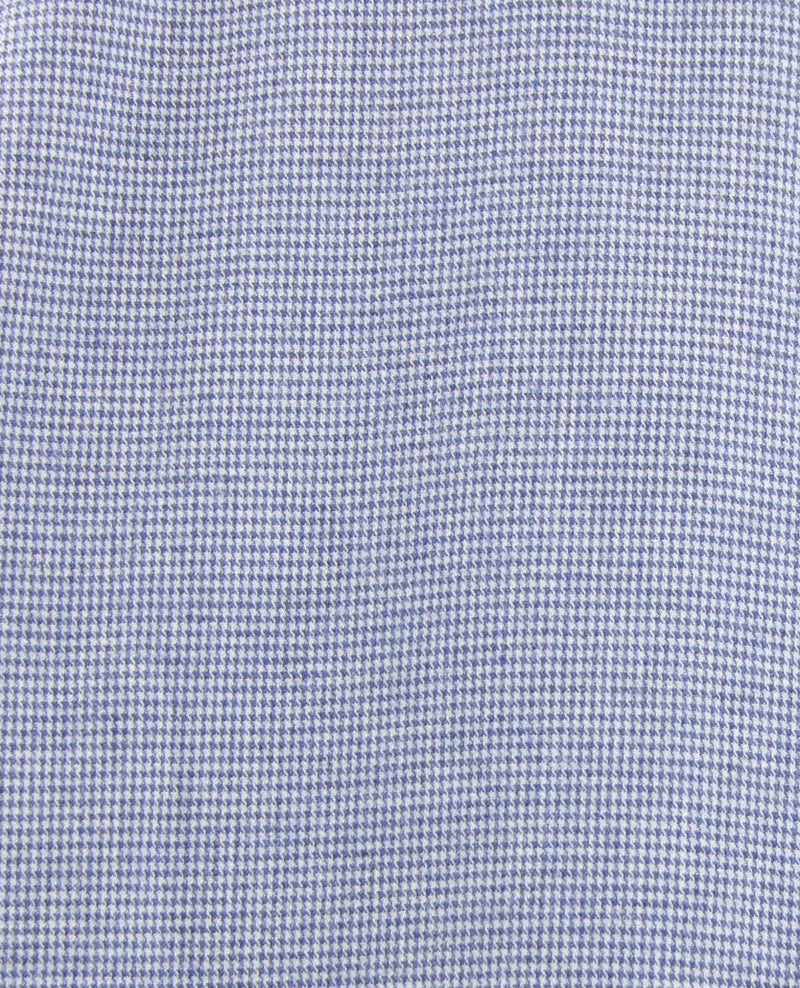 Brax - Daniel C - Flanel - pied de poule - Blauw met wit