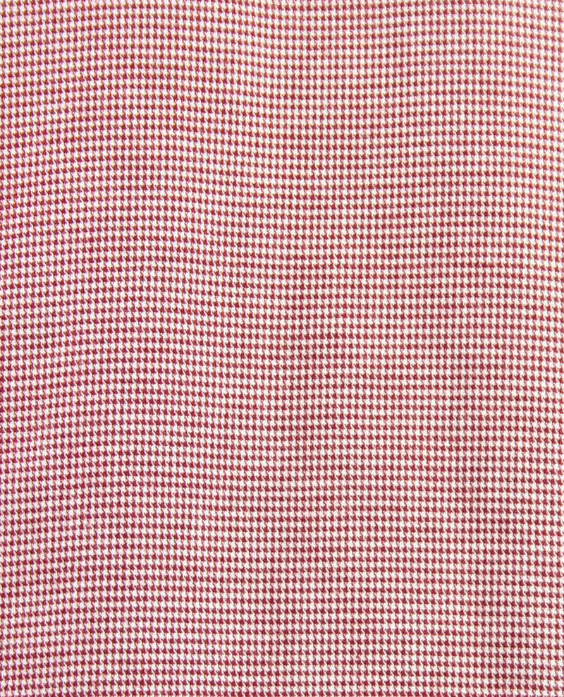Brax - Daniel C - Flanel - pied de poule - Donker rood met wit