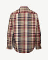 Brax - Daniel C - Flanel - Grote ruit met khaki, navy, bordeaux en rose