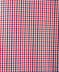 Brax - Daniel C - Overhemd in ruitje - Rood, wit, blauw