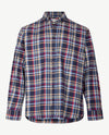 Brax - Daniel C - Flanel - Ruit marine met rood