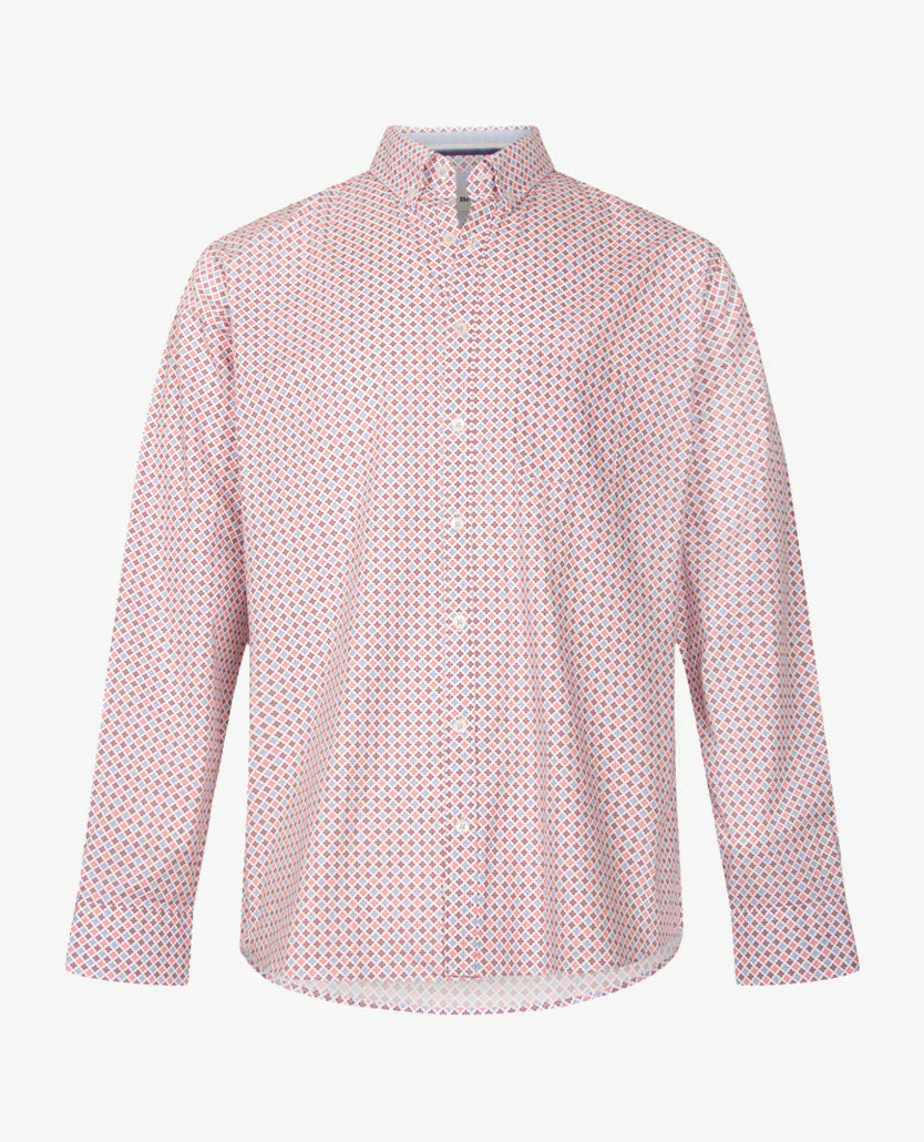 Brax - Daniel P - Katoen - Werkje met rood en wit en blue