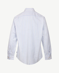 Brax - Daniel S - Overhemd - Oxford - Streep Bleu met wit