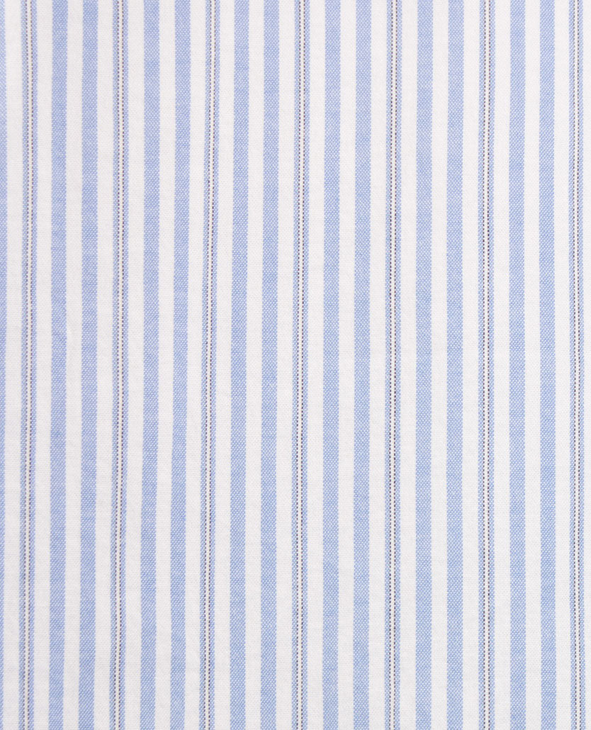 Brax - Daniel S - Overhemd - Oxford - Streep Bleu met wit