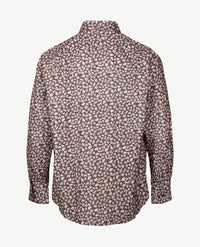Brax - Overhemd heren - Harold P - Dessin navy, beige en off-white