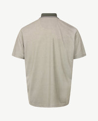 Brax - Polo Petter - Jersey - Kakhi met wit pinpoint