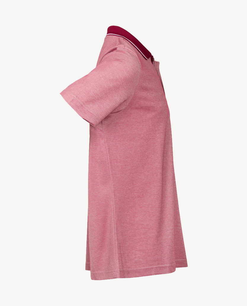 Brax - Polo Petter - Jersey - Donkerrood met wit pinpoint