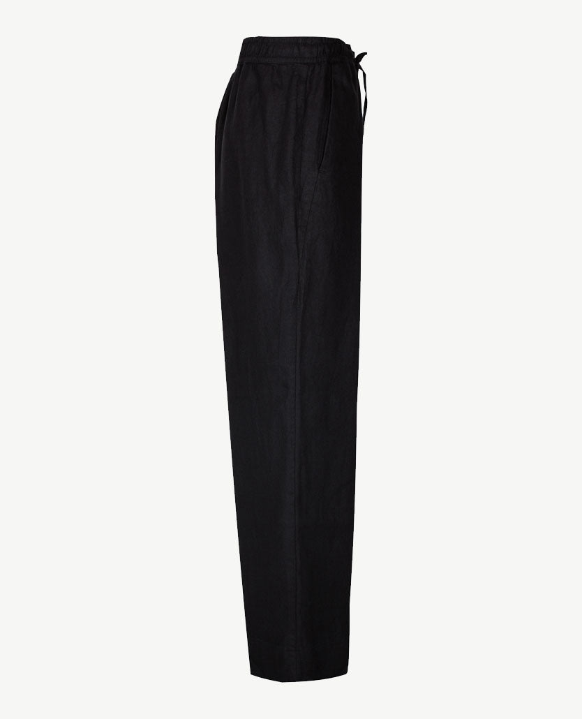 Brax Raphaela - Farina - Elastiek rondom - Linnen - Korte lengte - Zwart