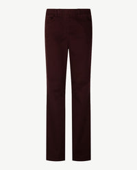 Brax Raphaela - Lavina Straight - Instapbroek dames met elastische band - Katoen - Merlot