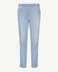 Brax Raphaela - Lavina Fringe - Elastiek rondom - jeans - 6/8 lengte - Light blue