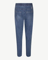 Brax Raphaela - Lavina Fringe - Elastiek rondom - jeans - 6/8 lengte - blauw bleached