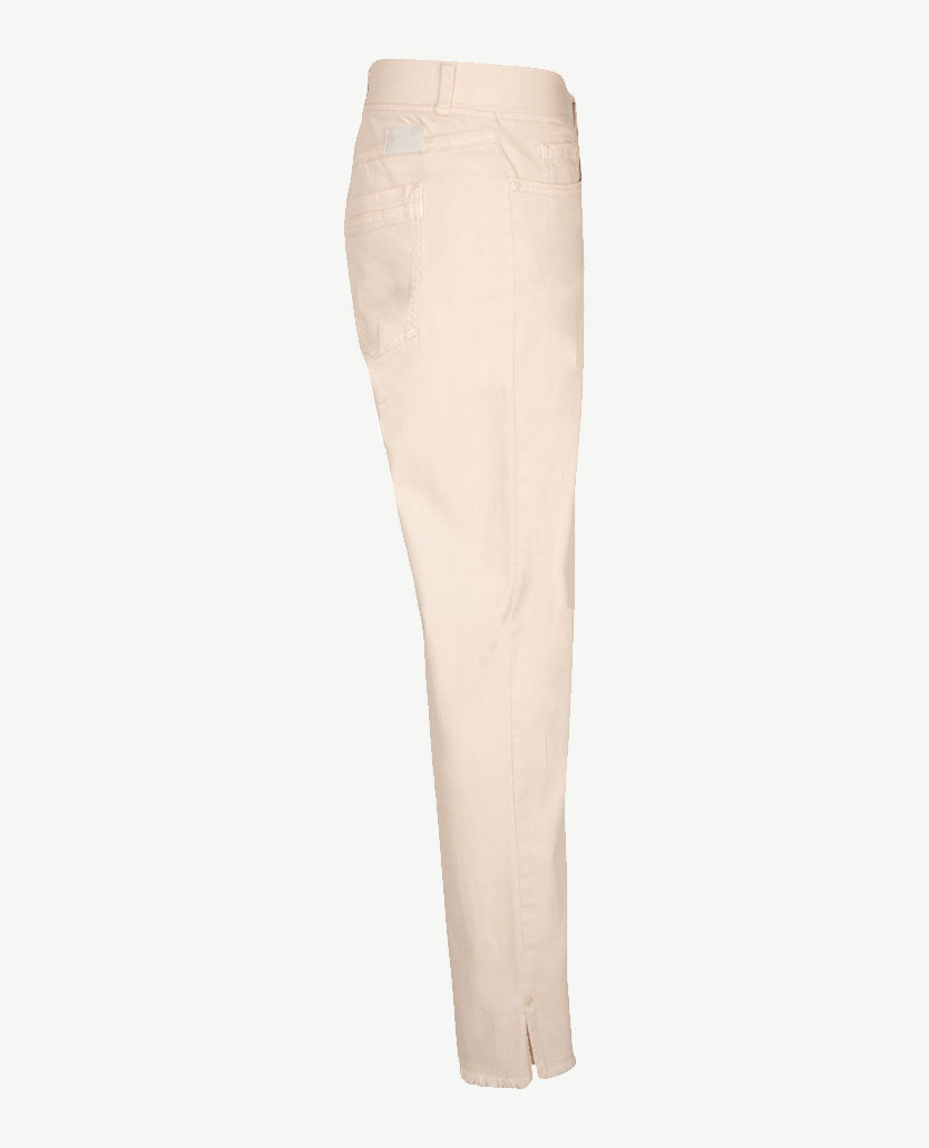 Brax Raphaela - Lavina Fringe - Elastiek rondom - jeans - 6/8 lengte  - beige