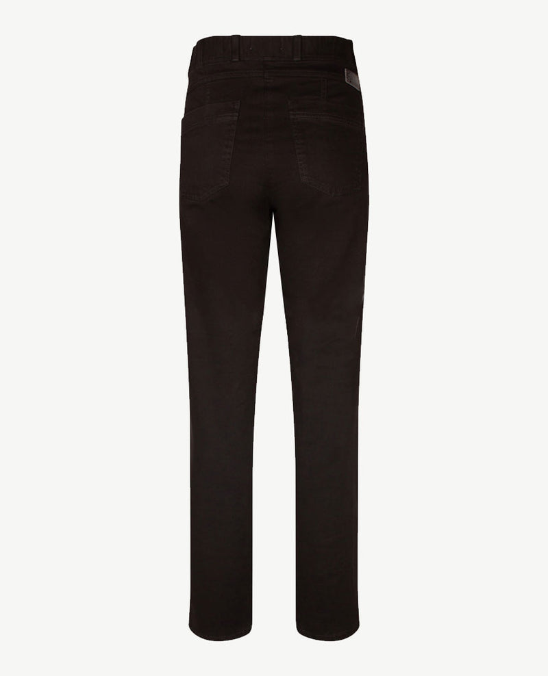 Brax Raphaela - Lavina Zip - Elastiek rondom - Winter katoen - Korte lengte - Zwart